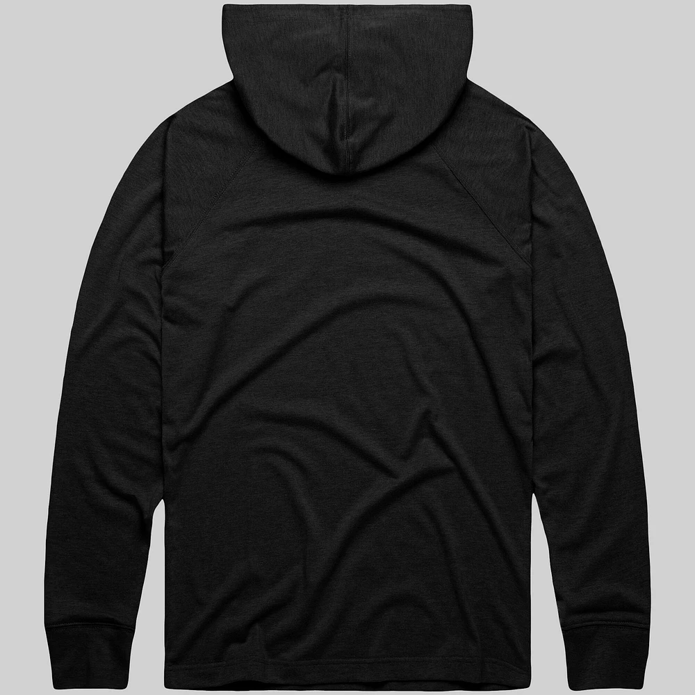 Men's Homage Charcoal Baltimore Orioles Lightweight Raglan Tri-Blend Pullover Hoodie