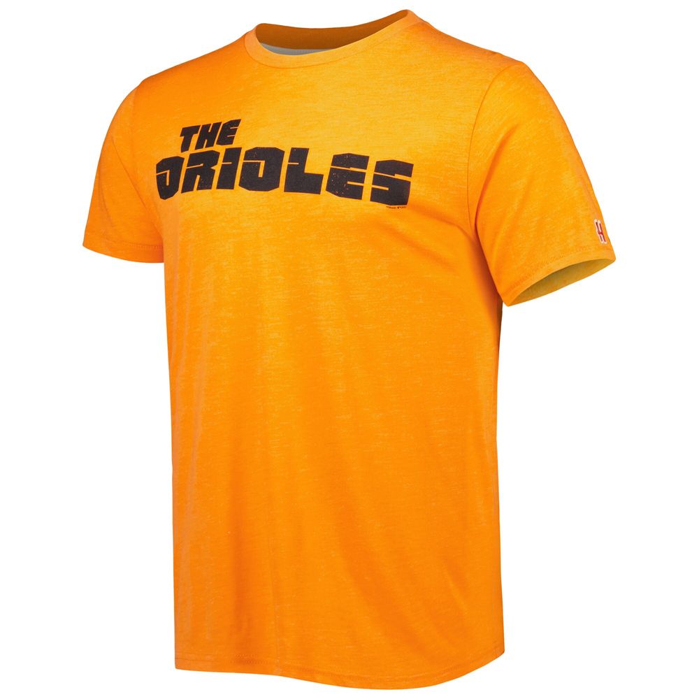 Men's Homage Orange Baltimore Orioles Hyper Local Tri-Blend T-Shirt