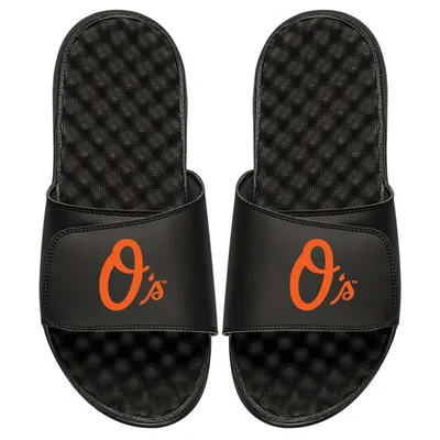 Baltimore Orioles ISlide Personalized Alternate Logo Slide Sandals - Black