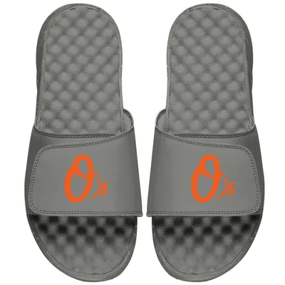Baltimore Orioles ISlide Alternate Logo Slide Sandals - Gray