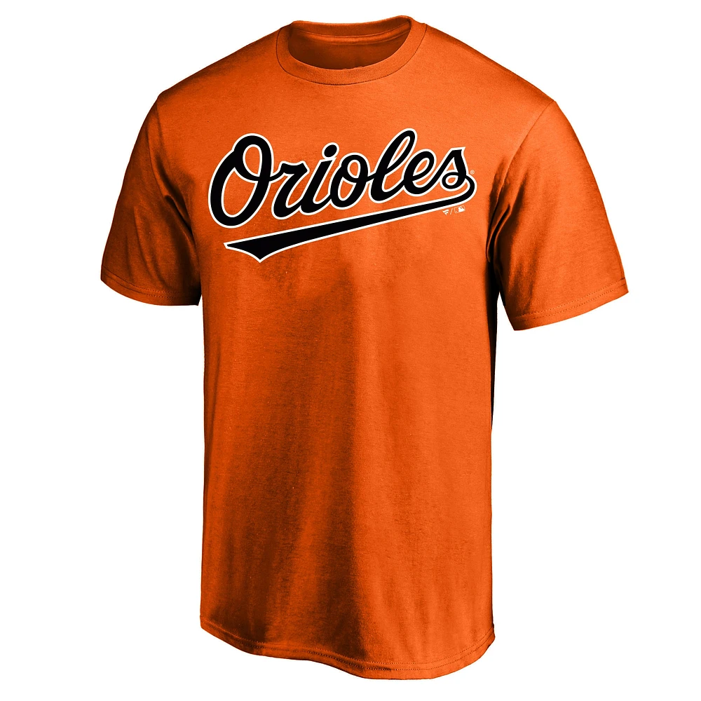 T-shirt avec nom et numéro pour hommes, Jackson Holliday, Orange, Baltimore Orioles, grand