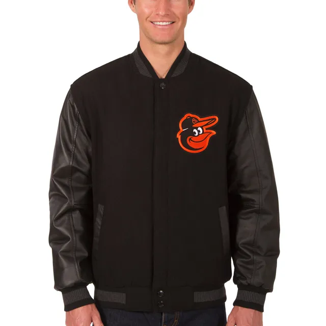 Men's Denver Broncos JH Design Navy Leather Jacket