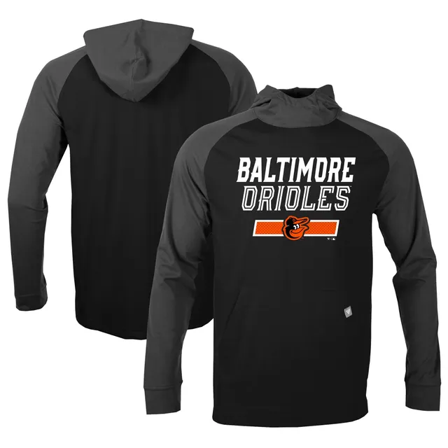 Lids Baltimore Orioles Nike Springer Short Sleeve Team Pullover Hoodie -  Black