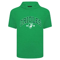 Men's Levelwear Green Baltimore Orioles St. Patrick's Day Phase Plaid Short Sleeve T-Shirt Hoodie