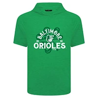 Men's Levelwear Green Baltimore Orioles St. Patrick's Day Phase Shamrock Short Sleeve T-Shirt Hoodie