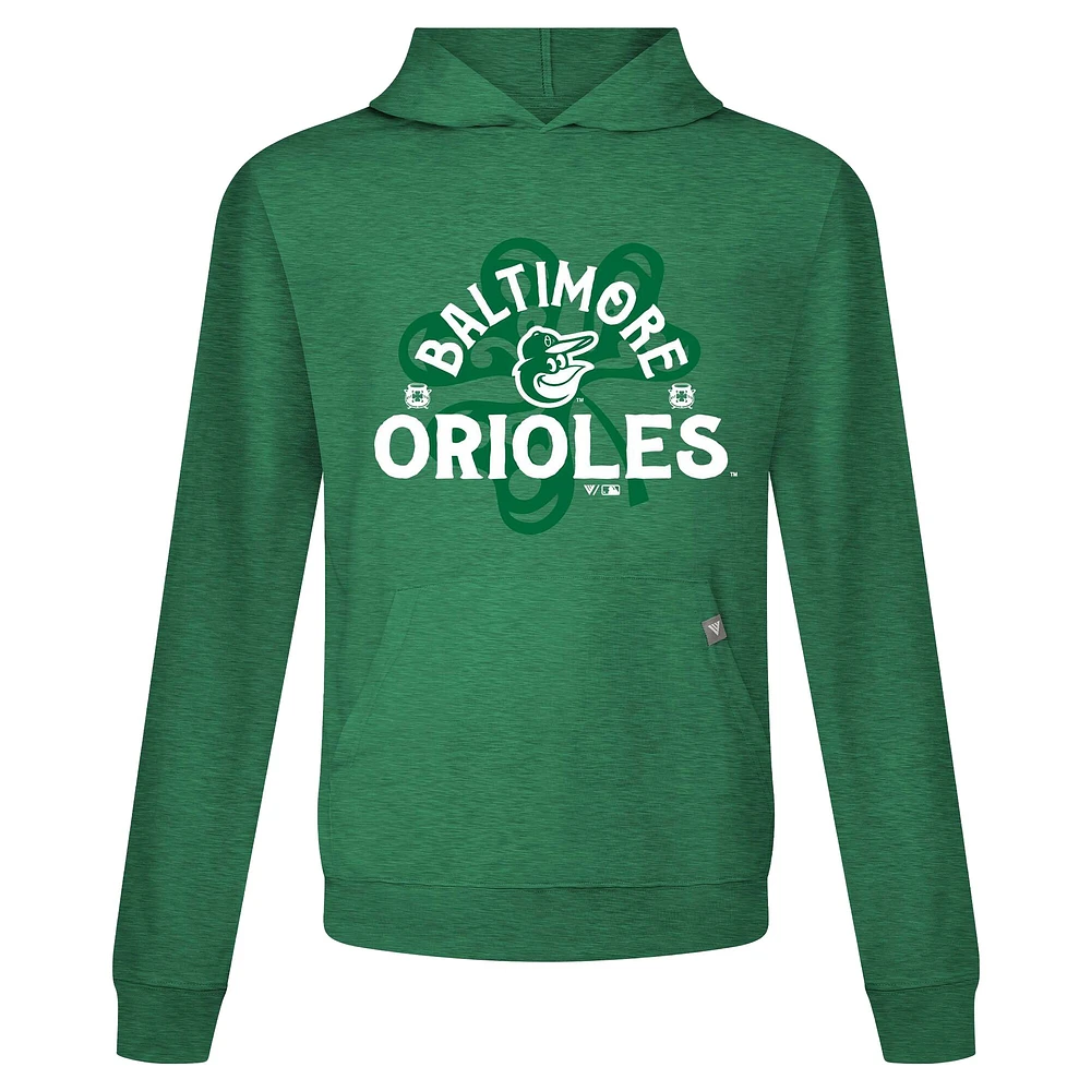 Men's Levelwear Baltimore Orioles St. Patrick's Day Relay Shamrock Pullover Hoodie