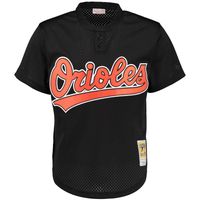 Men's Mitchell & Ness Cal Ripken Jr. Black Baltimore Orioles Cooperstown Mesh Batting Practice Jersey