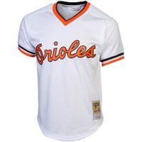 Men's Mitchell & Ness Cal Ripken Jr. White Baltimore Orioles 1985 Authentic Cooperstown Collection Batting Practice Jersey