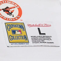 T-shirt blanc Mitchell & Ness pour homme, collection Cooperstown, « Origines de l'équipe » des Baltimore Orioles