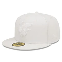 Men's New Era Baltimore Orioles White on 59FIFTY Fitted Hat
