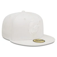 Men's New Era Baltimore Orioles White on 59FIFTY Fitted Hat