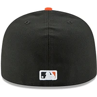 Men's New Era Black/Orange Baltimore Orioles 2024 MLB Postseason Side Patch 59FIFTY Fitted Hat