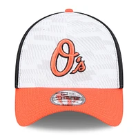 Men's New Era Black/Orange Baltimore Orioles 2025 MLB Clubhouse 39THIRTY Flex Hat
