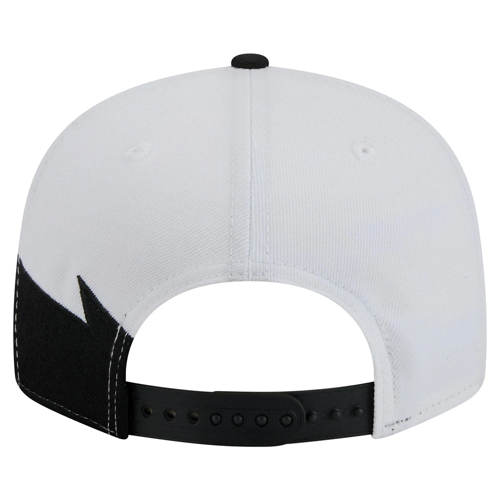 Men's New Era Black/White Baltimore Orioles Jagged 9FIFTY Snapback Hat