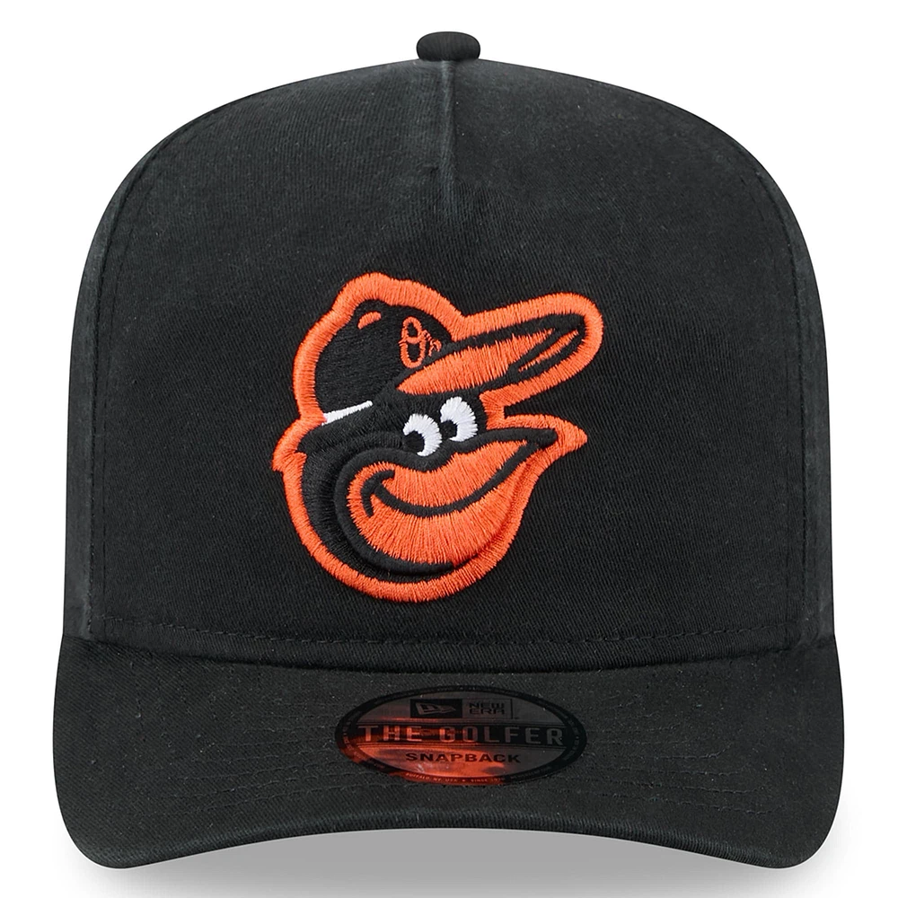 Men's New Era  Black Baltimore Orioles 2025 Jackie Robinson Day Golfer Adjustable Hat