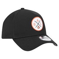 Men's New Era Black Baltimore Orioles 9FORTY A-Frame Adjustable Hat