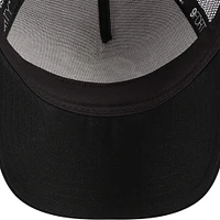 Men's New Era Black Baltimore Orioles A-Frame 9FORTY Trucker Adjustable Hat
