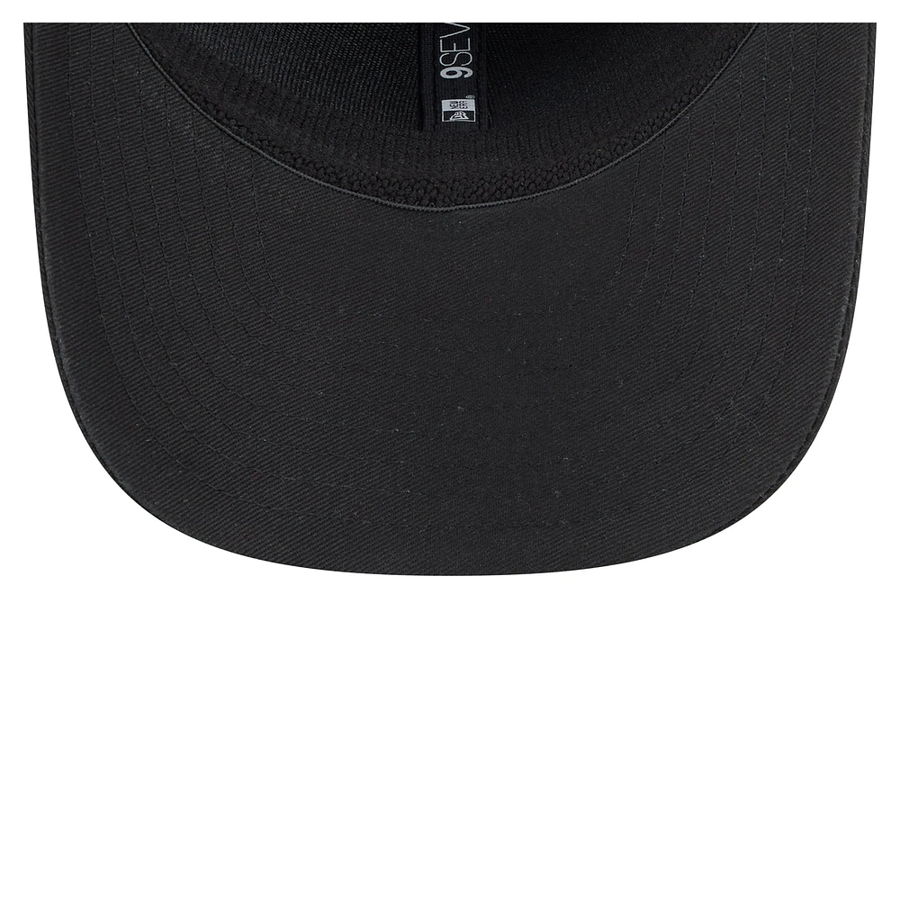 Men's New Era Black Baltimore Orioles Circle Patch 9SEVENTY Stretch-Snap Hat
