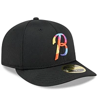 Men's New Era Black Baltimore Orioles City Connect Batting Practice Low Profile 59FIFTY Fitted Hat