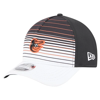 Men's New Era  Black Baltimore Orioles Gradient 9FORTY M-Crown Adjustable Hat