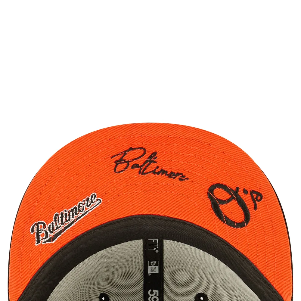 Lids Baltimore Orioles New Era State 59FIFTY Fitted Hat - White/Black