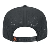 Men's New Era  Black Baltimore Orioles Laser Cut 9FIFTY Snapback Hat