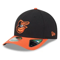 Casquette ajustable New Era noire Baltimore Orioles Player Replica 9FORTY pour homme