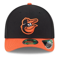 Casquette ajustable New Era noire Baltimore Orioles Player Replica 9FORTY pour homme