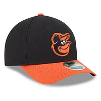 Casquette ajustable New Era noire Baltimore Orioles Player Replica 9FORTY pour homme