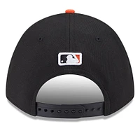 Casquette ajustable New Era noire Baltimore Orioles Player Replica 9FORTY pour homme