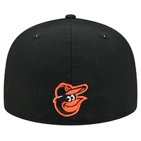 Casquette ajustée Ransom 59FIFTY Baltimore Orioles noire New Era pour homme