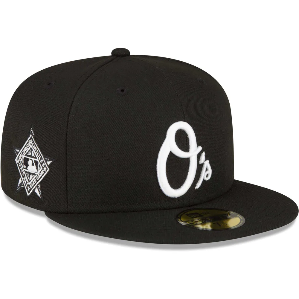 New Era 59FIFTY Baltimore Orioles O Logo Fitted Hat Black White