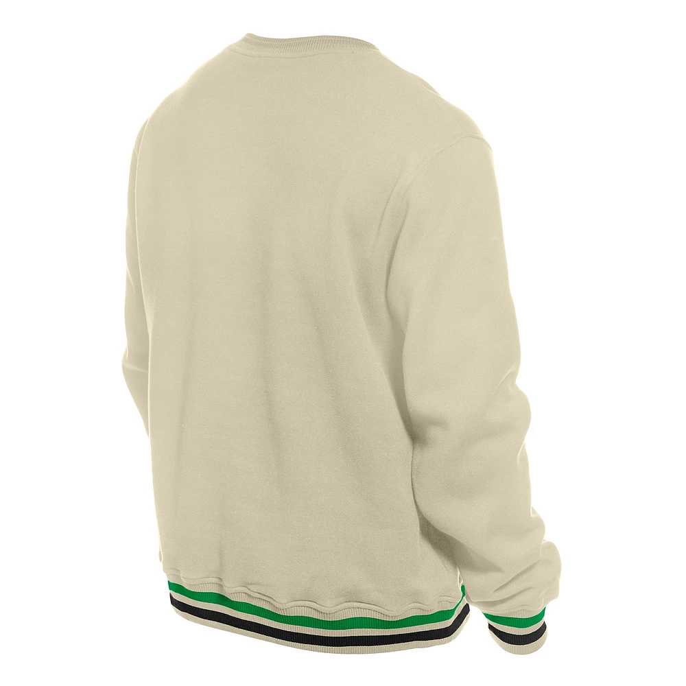 Men's New Era  Cream Baltimore Orioles St. Patrick's Day Twill Pullover Sweatshirt