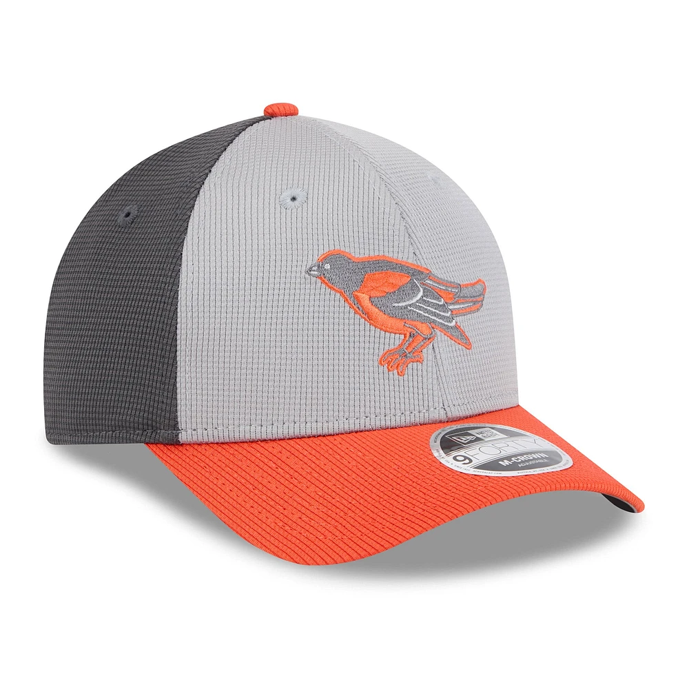 Men's New Era /Orange Baltimore Orioles 2025 Batting Practice 9FORTY M-Crown Adjustable Hat