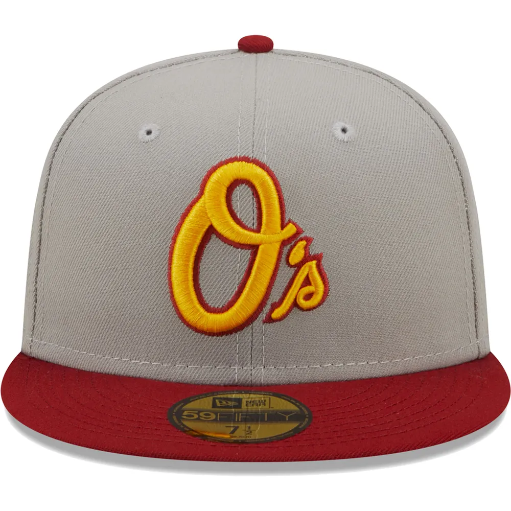 New Era Red Baltimore Orioles White Logo 59FIFTY Fitted Hat Red/White