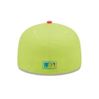 Men's New Era Green/Red Boston Red Sox Cyber Highlighter 59FIFTY Fitted Hat