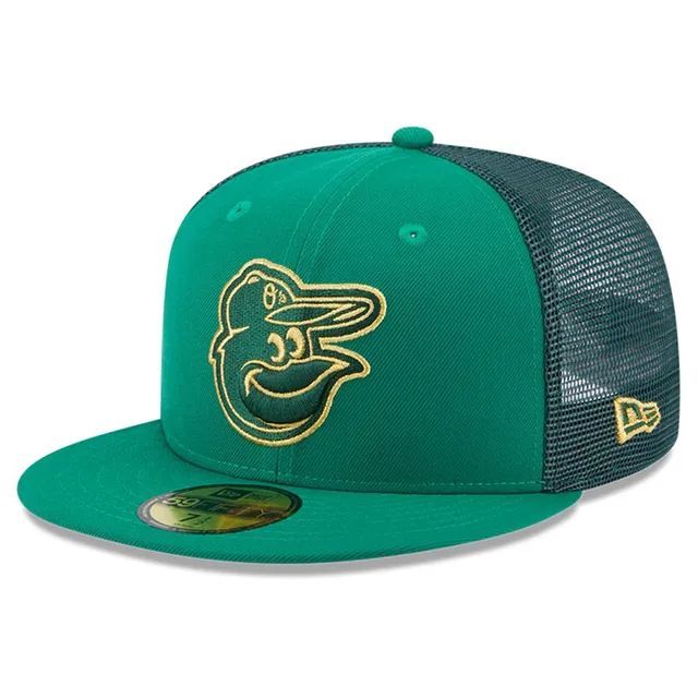 Baltimore Orioles New Era 50th Anniversary Cyber Highlighter 59FIFTY Fitted  Hat - Green/Red