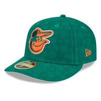 Casquette ajustée 59FIFTY à profil bas pour homme Baltimore Orioles de New Era, vert Kelly