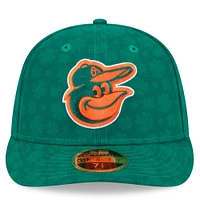 Casquette ajustée 59FIFTY à profil bas pour homme Baltimore Orioles de New Era, vert Kelly