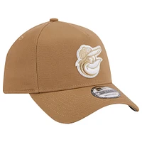 Casquette réglable kaki Baltimore Orioles A-Frame 9FORTY New Era pour hommes