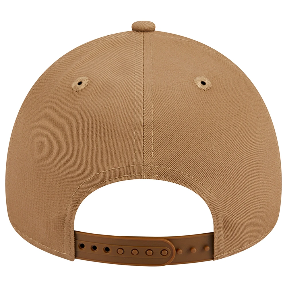 Men's New Era Khaki Baltimore Orioles A-Frame 9FORTY Adjustable Hat
