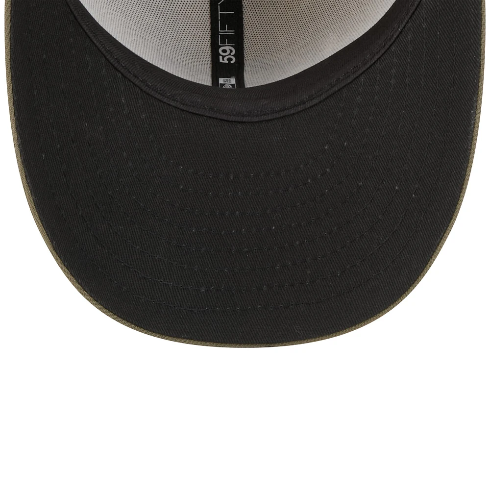 Men's New Era Light Beige/Olive Baltimore Orioles 2025 Armed Forces Day 59FIFTY Fitted Hat
