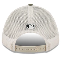 Men's New Era Light Beige/Olive Baltimore Orioles 2025 Armed Forces Day 9FORTY M-Crown A-Frame Adjustable Hat