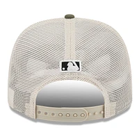 Men's New Era Light Beige/Olive Baltimore Orioles 2025 Armed Forces Day 9SEVENTY Stretch-Snap Hat