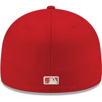 Men's New Era Red Baltimore Orioles White Logo 59FIFTY Fitted Hat