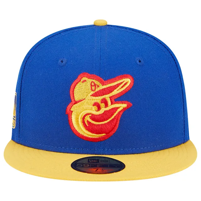 Men's New Era Yellow/Black Baltimore Orioles Grilled 59FIFTY Fitted Hat