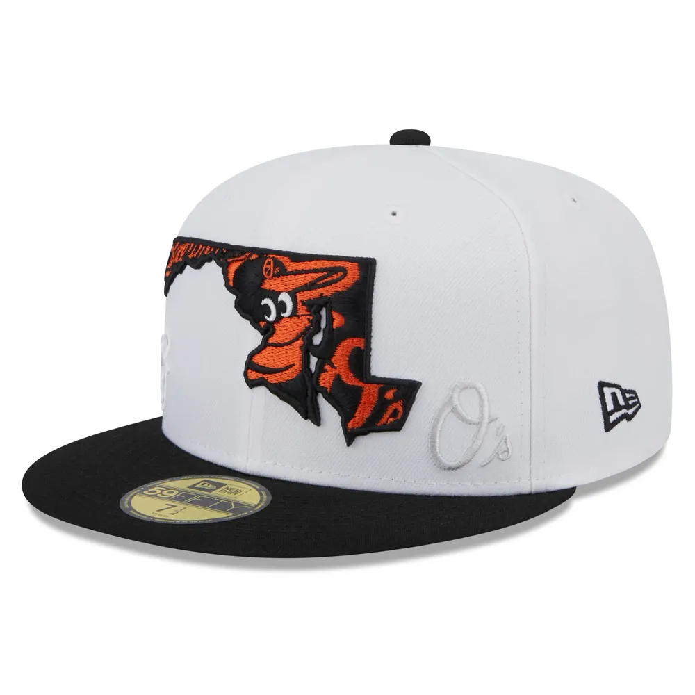 Lids Baltimore Orioles New Era State 59FIFTY Fitted Hat - White
