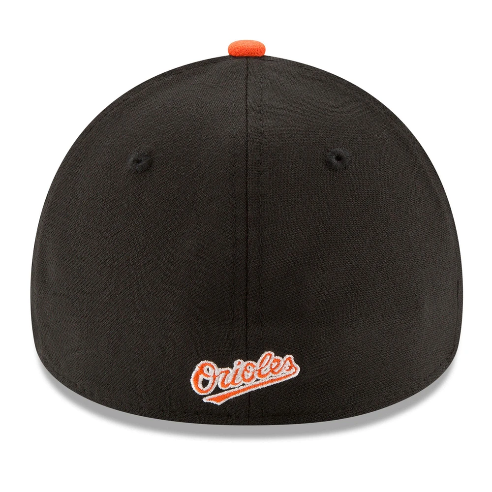 Casquette 39THIRTY Flex MLB Postseason 2024 Baltimore Orioles New Era blanche/orange pour homme