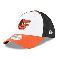 Casquette ajustable 9FORTY pour homme New Era blanche/orange Baltimore Orioles 2024 MLB Postseason Side Patch