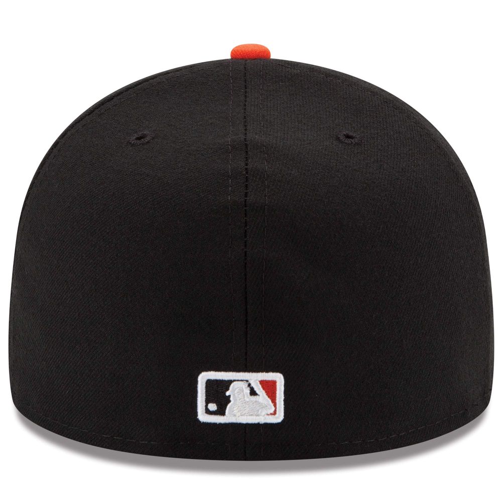 Men's New Era White/Orange Baltimore Orioles Home Authentic Collection On-Field 59FIFTY Fitted Hat